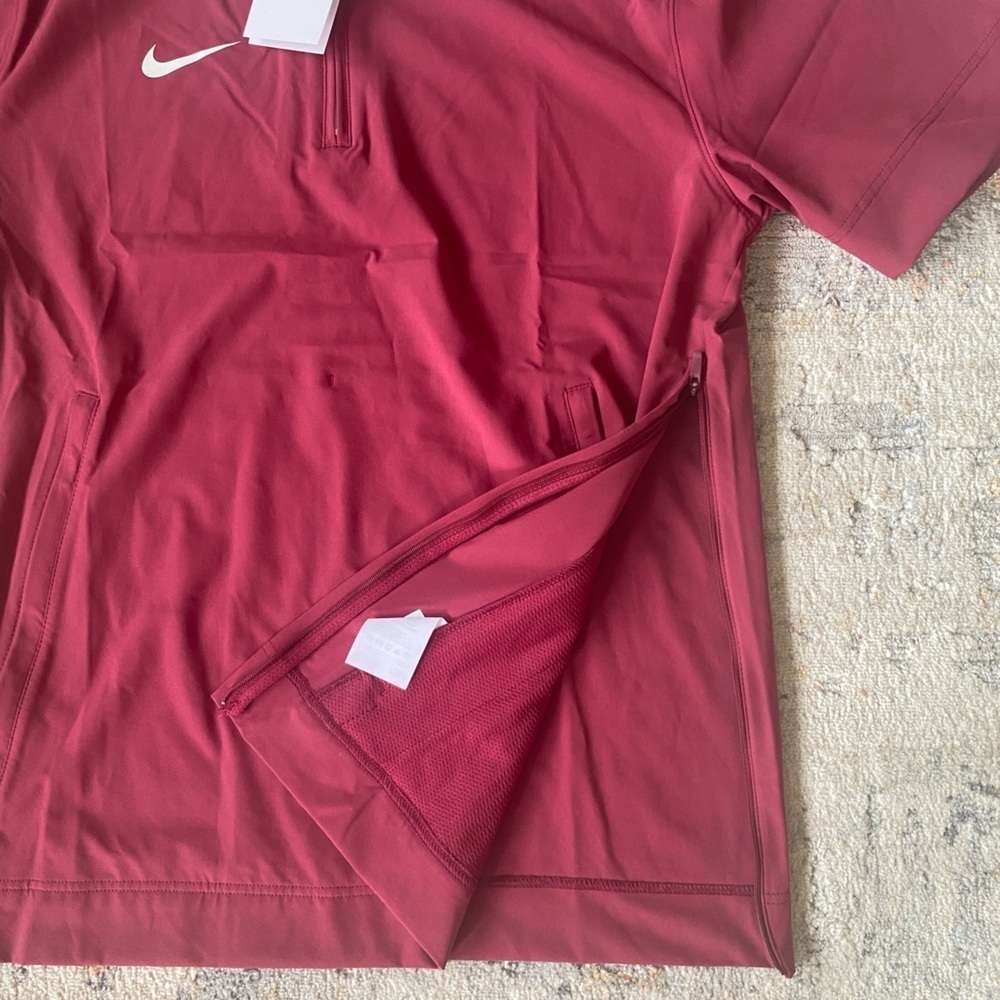 Nike football coaches sideline 1/4 zip maroon jacket. Size medium.​​​​​ - Picture 8 of 9